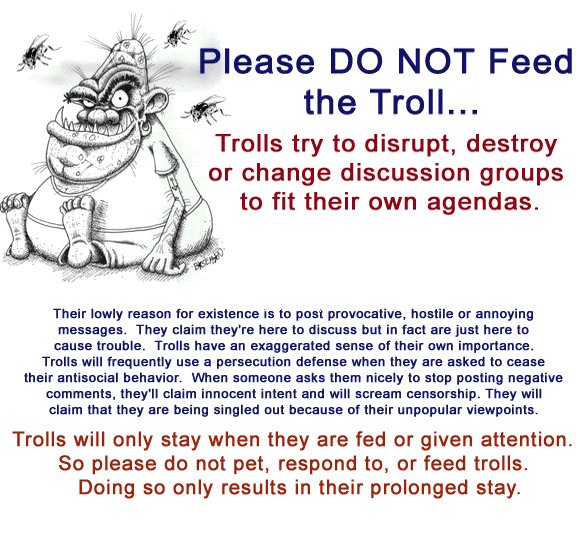 Stop feeding the troll