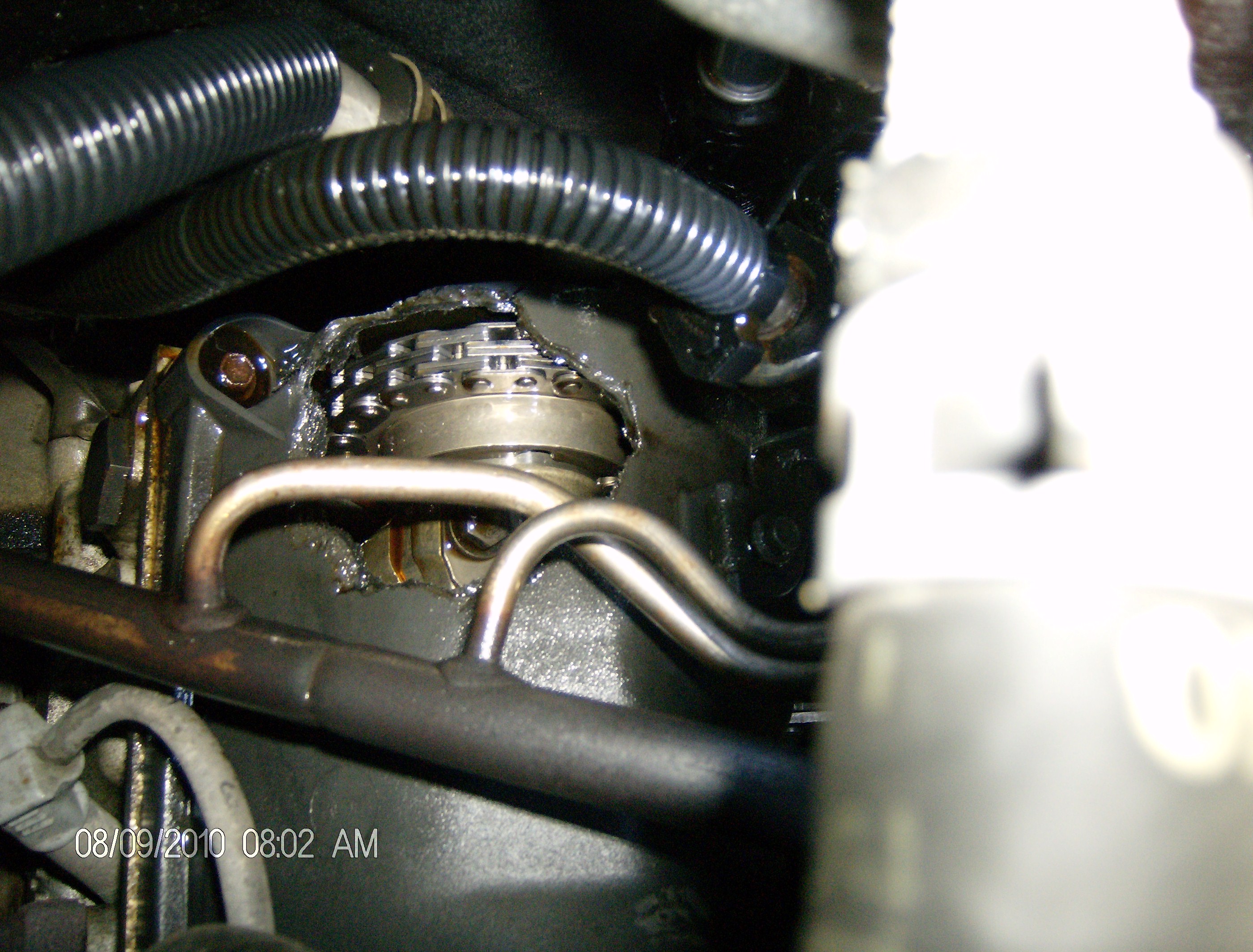 Blown valve cover