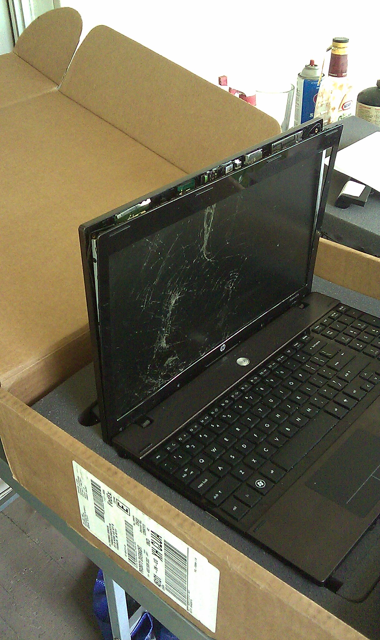 This is the quality of work the HP repair facility does