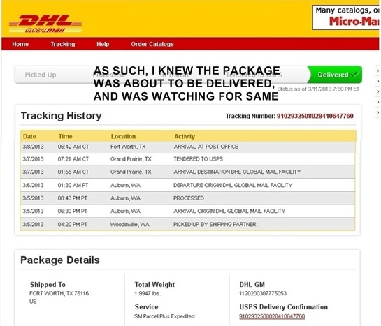 TRACKING THE PACKAGE-1