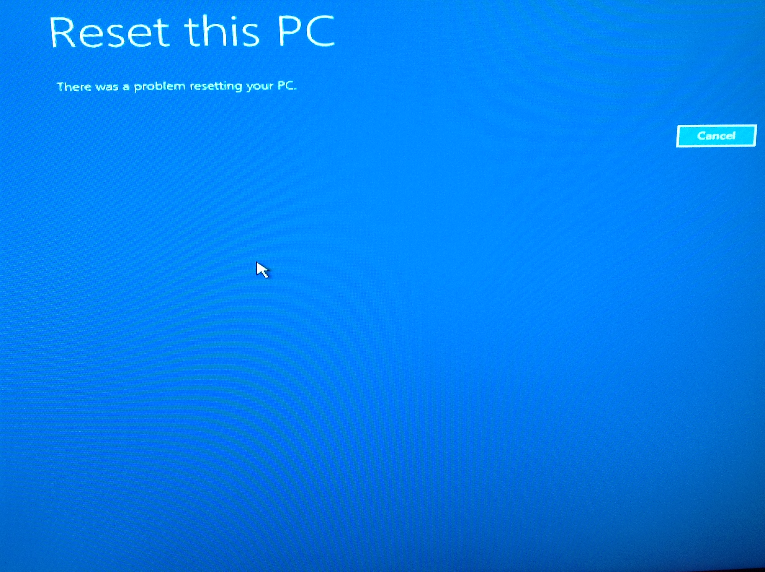 Reset this computer