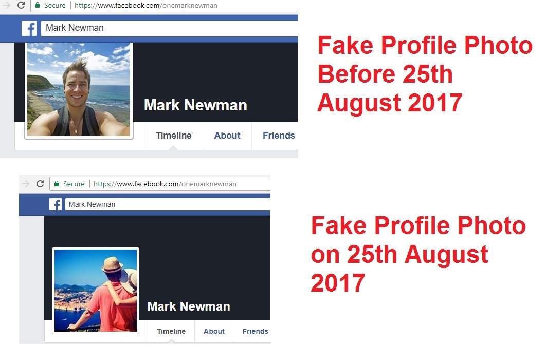 Facebook fake account Mark Newman scam 12 minute commission scam review
