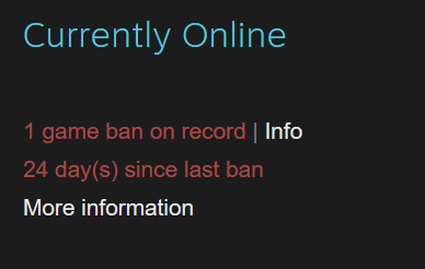Publically Broadcasted Ban From Steam