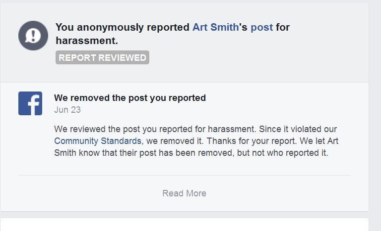 Art Smith harassment post3