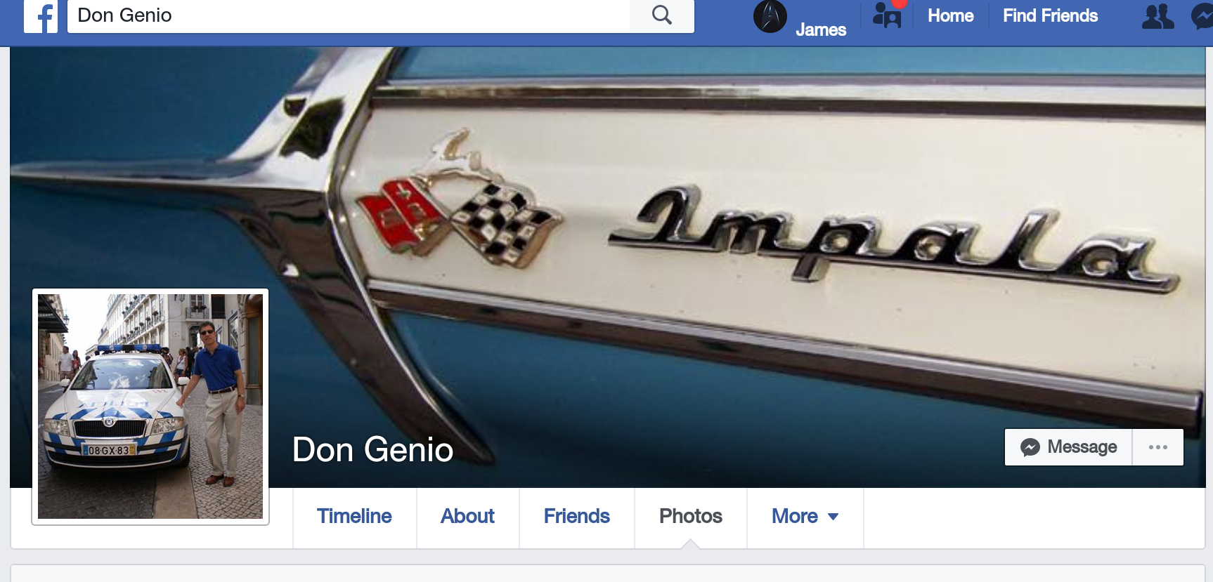 Don Genio's current Facebook profile