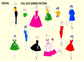 Pattern: Vintage Barbie Doll Wardrobe, Set A and B