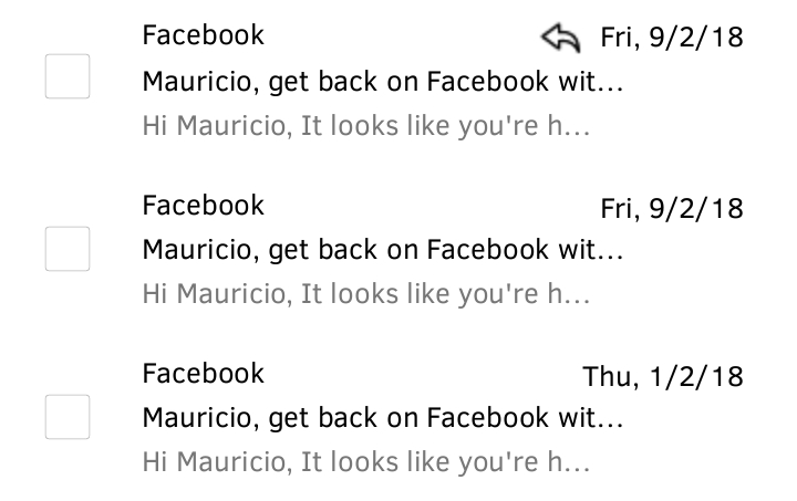 Failed attempts to hack my REAL FaceBook account.
