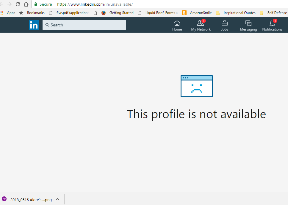 Vikas Jah page no longer available on Linkedin
