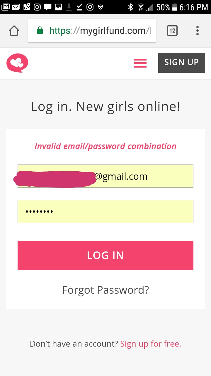 Can't log in, MGF can't respond as to why