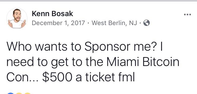If he is so rich why does he need a sponsor? 