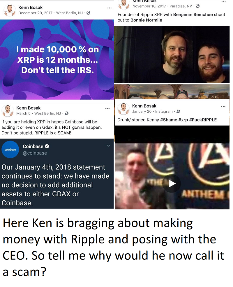 Hates Ripple but is shown smiling with the CEO? 