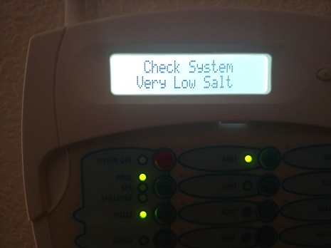 salt cell failure stated on display system