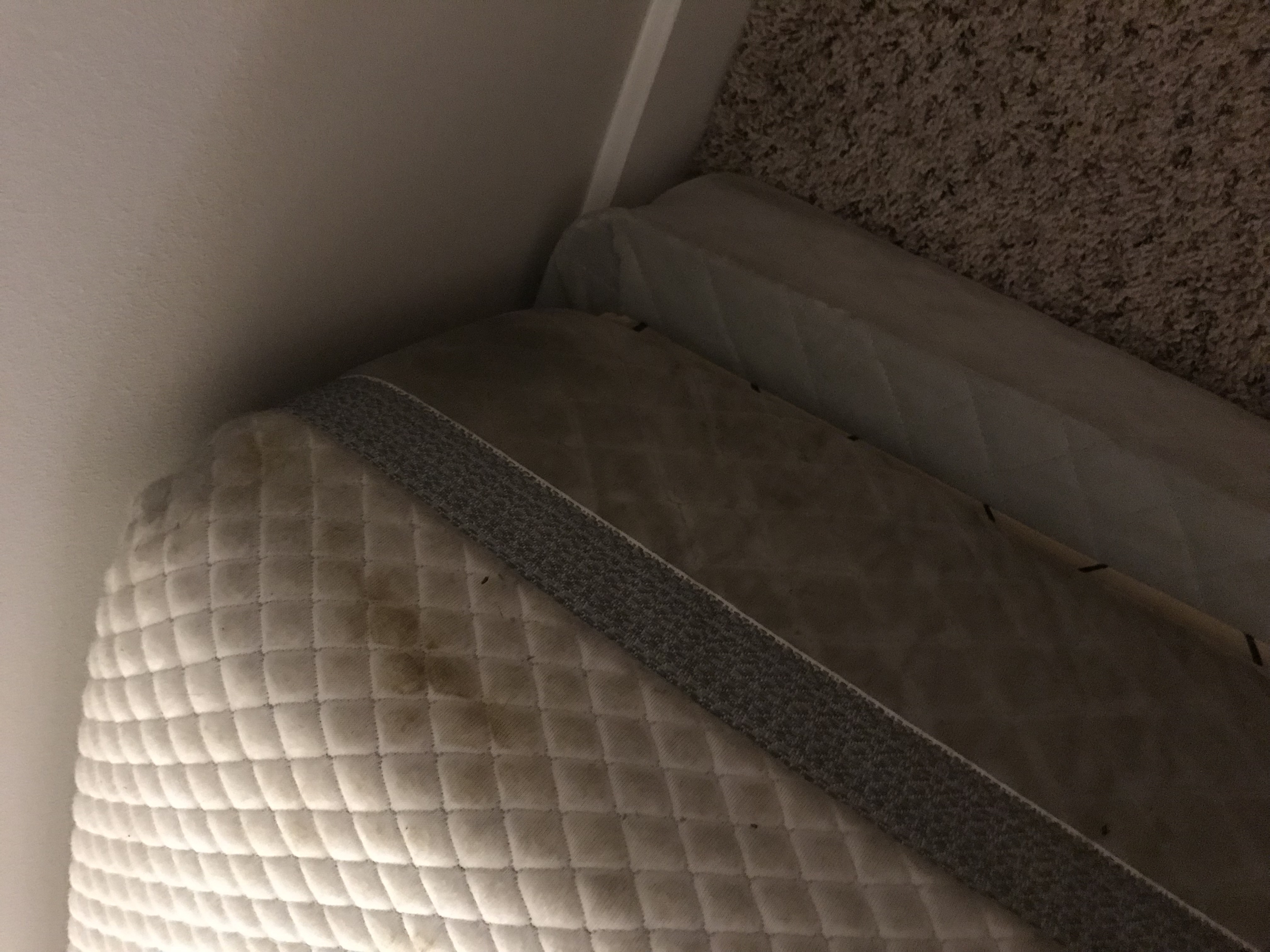 Mattress is filthy everywhere!