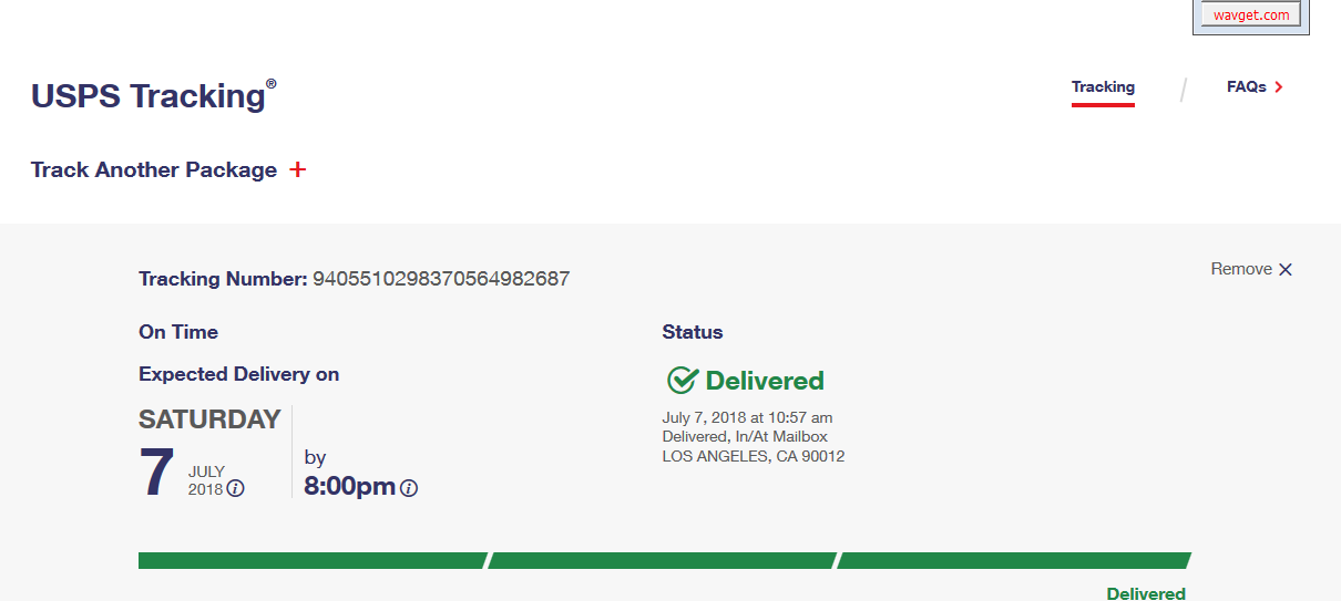 tracking number to wrong address