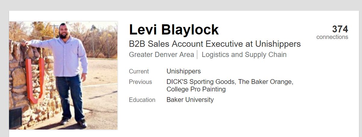 Levi Blaylock - B2B Sales Account Executive 