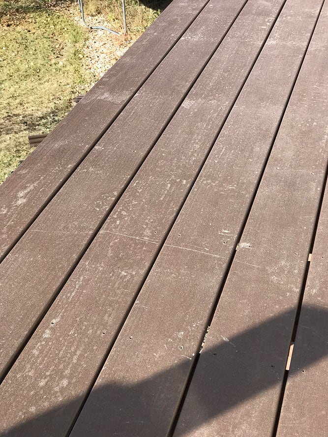 contractor damaged deck boards