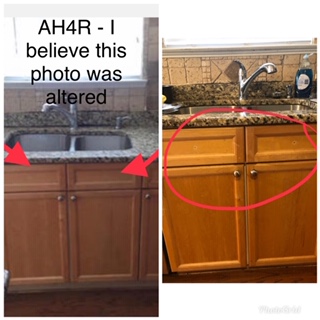 kitchen cabinets--they said they wouldnt replace 