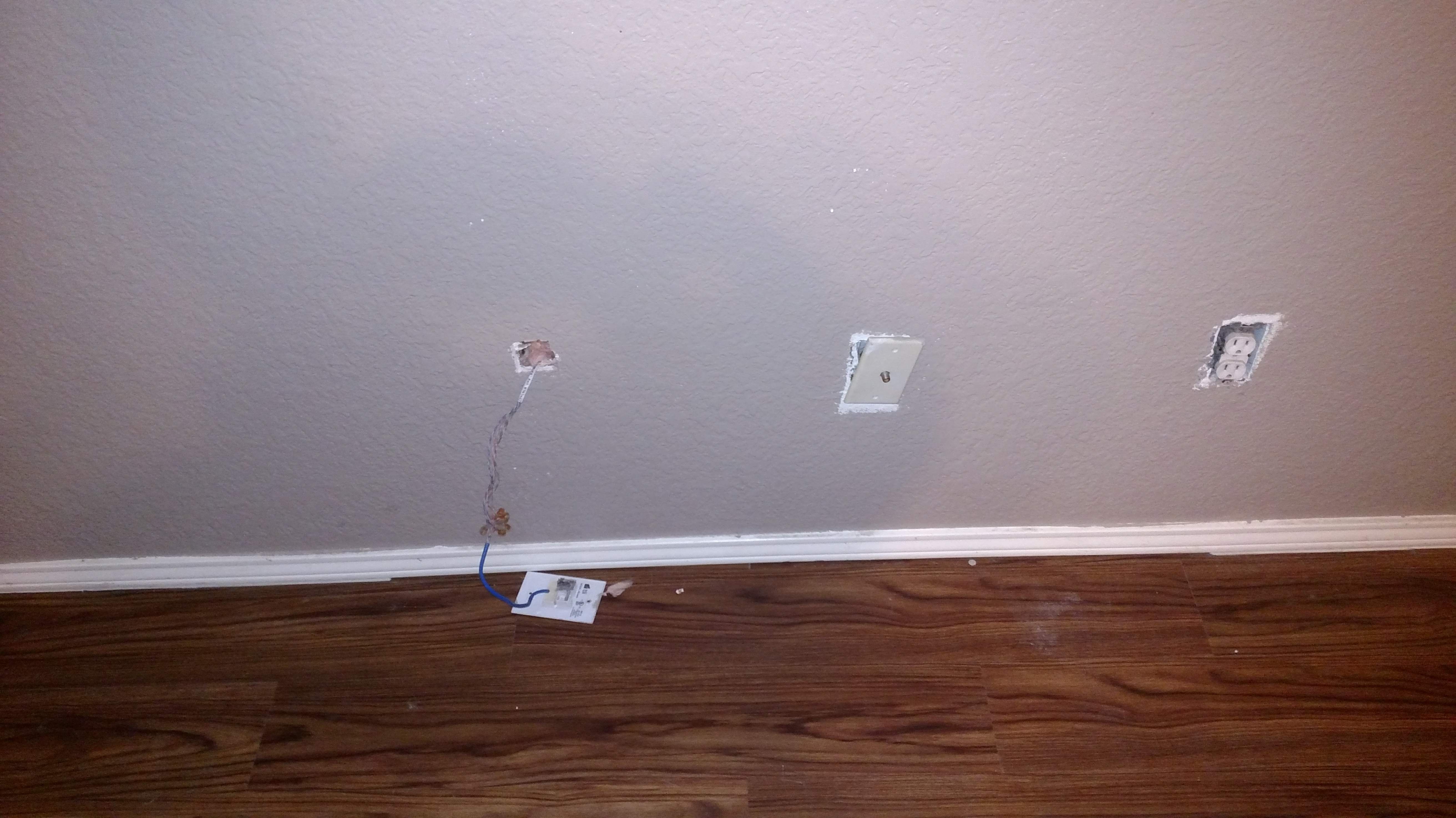 Bad wall plugs and floor job