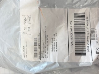 Package label receipt 1