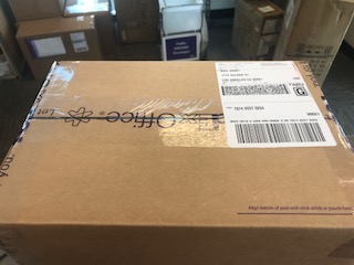 FedEx box and label