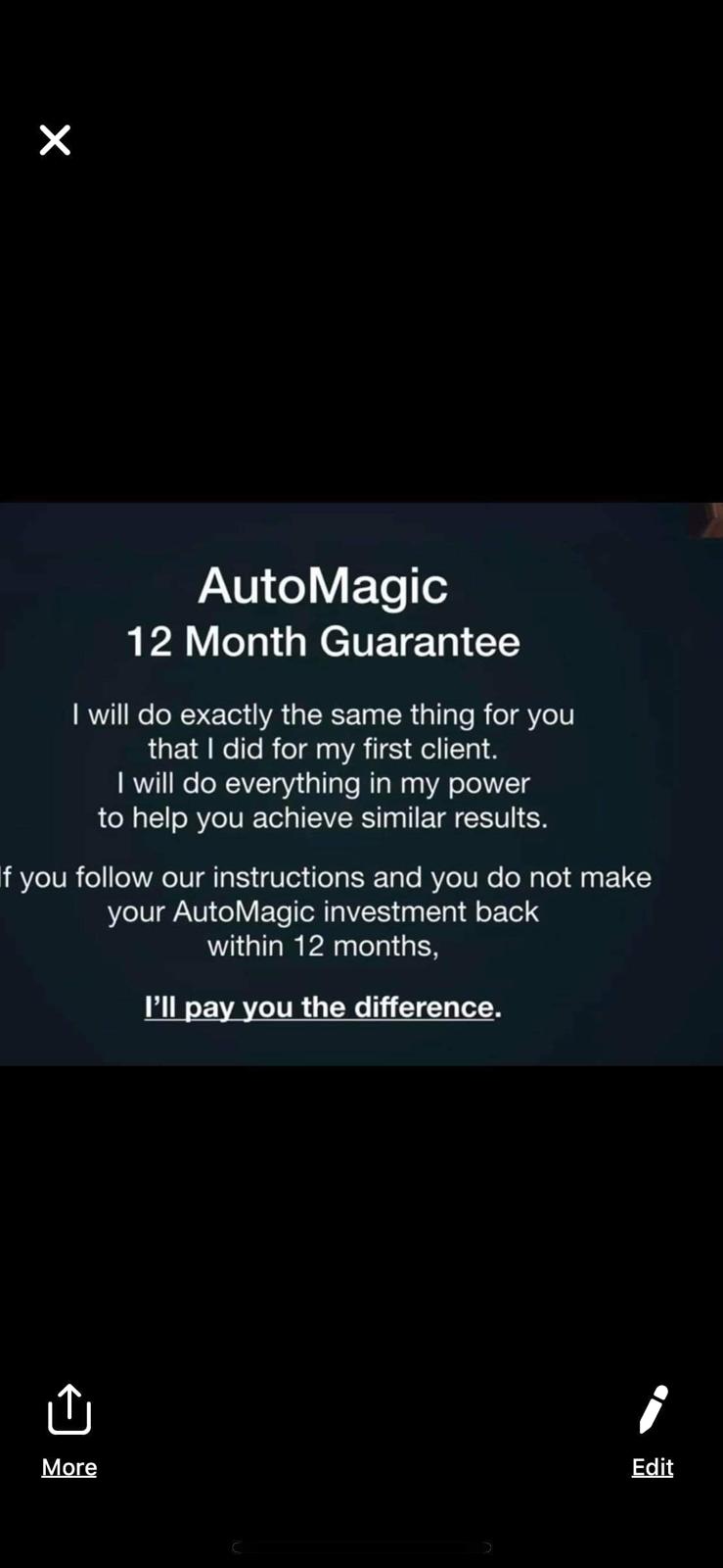 AutoMagic 12 Month Guarantee 