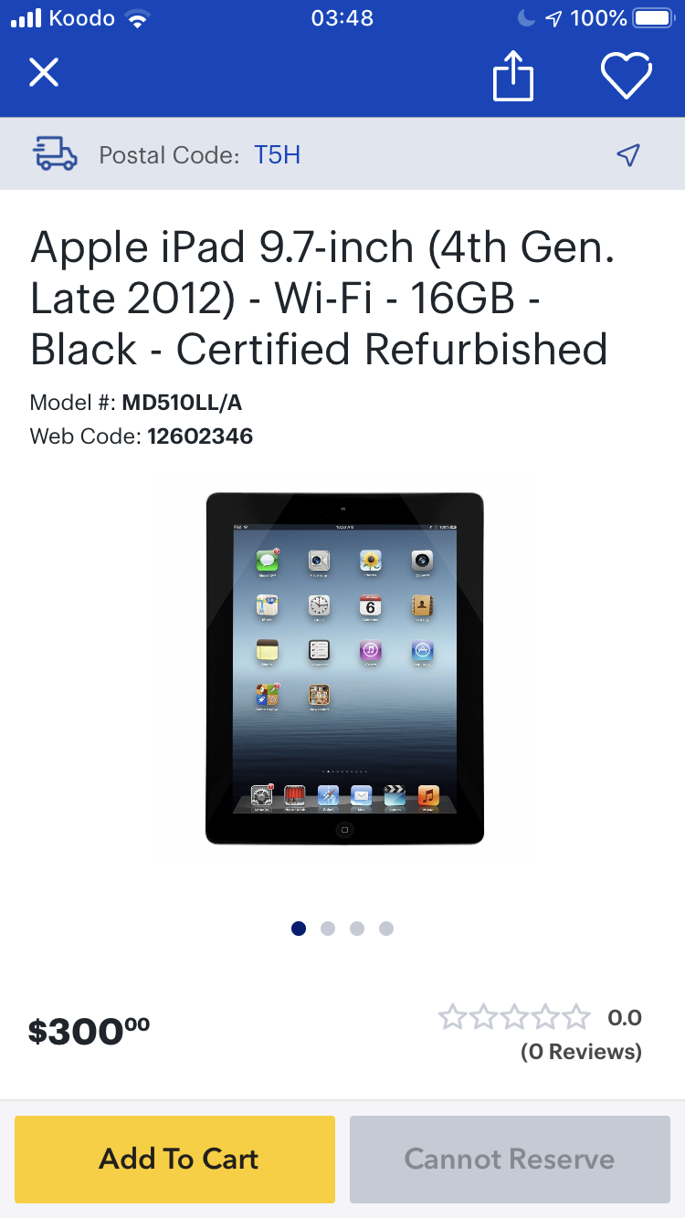 Ipad for sale that matches the ipad 4 info