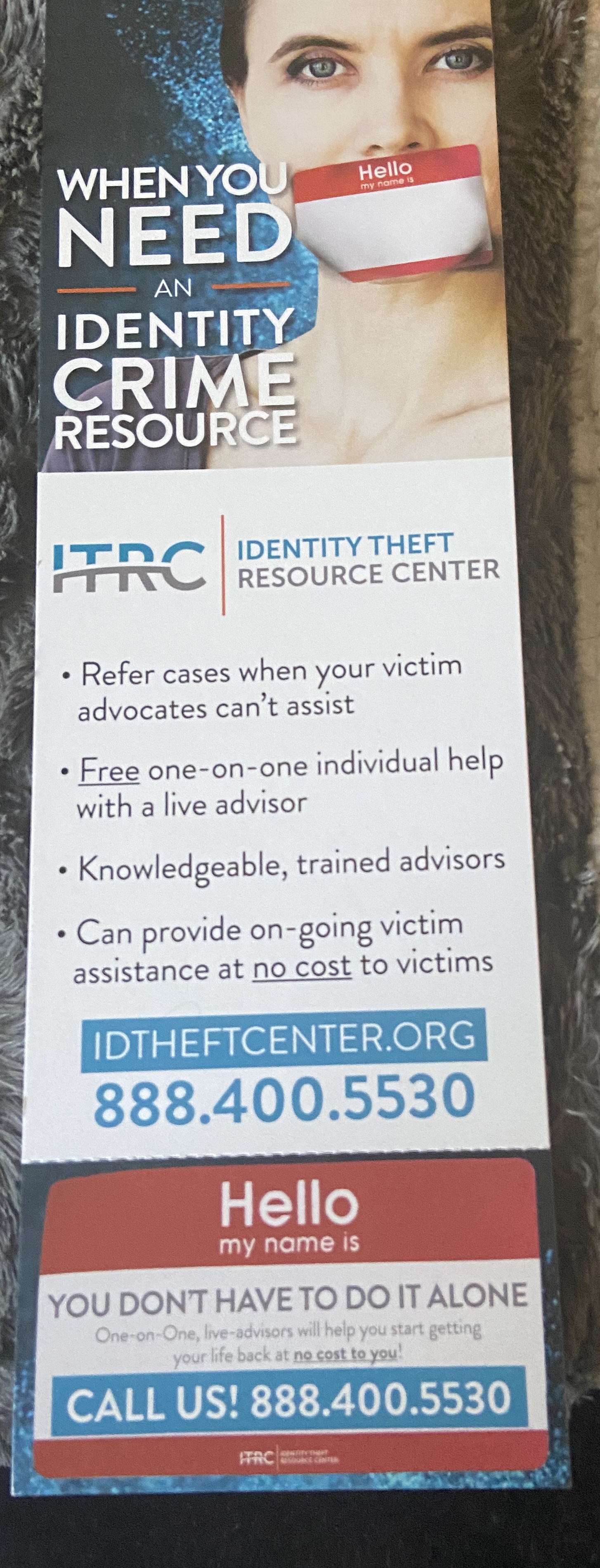 Identity theft resource center 