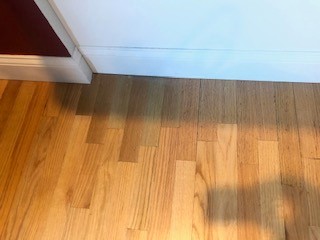 Left side of "fixed" floor