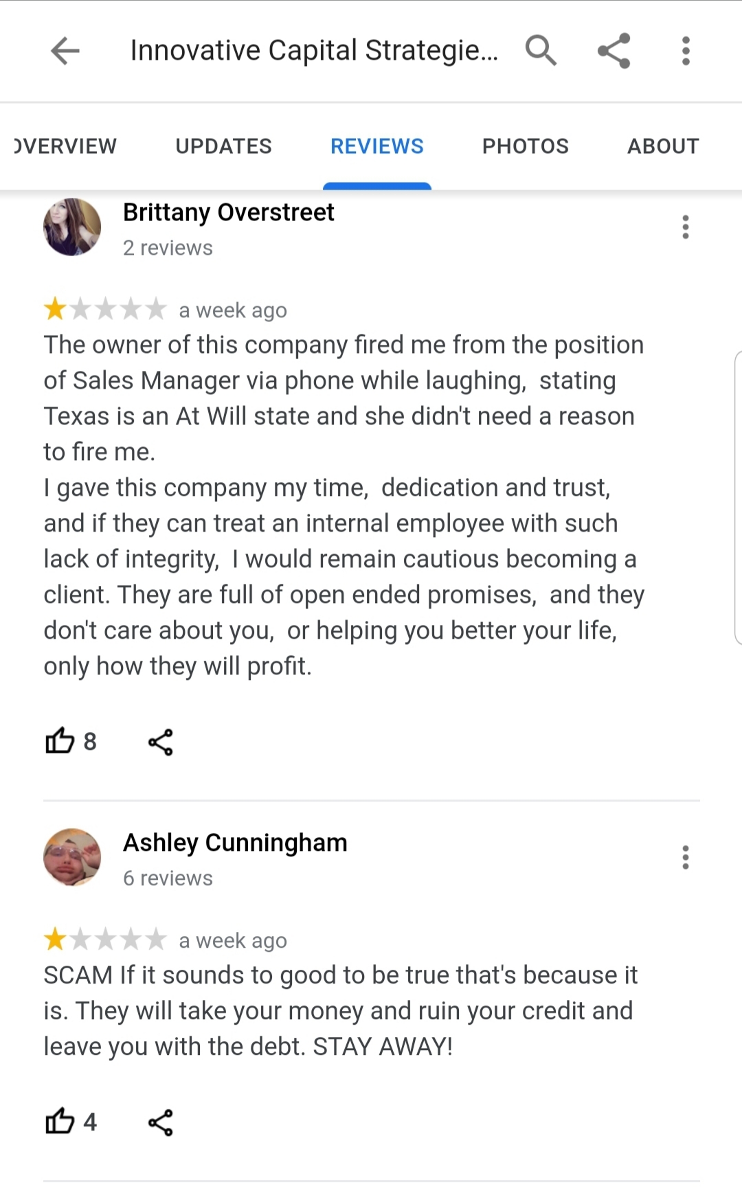 Former Top Employee Review on Google 
