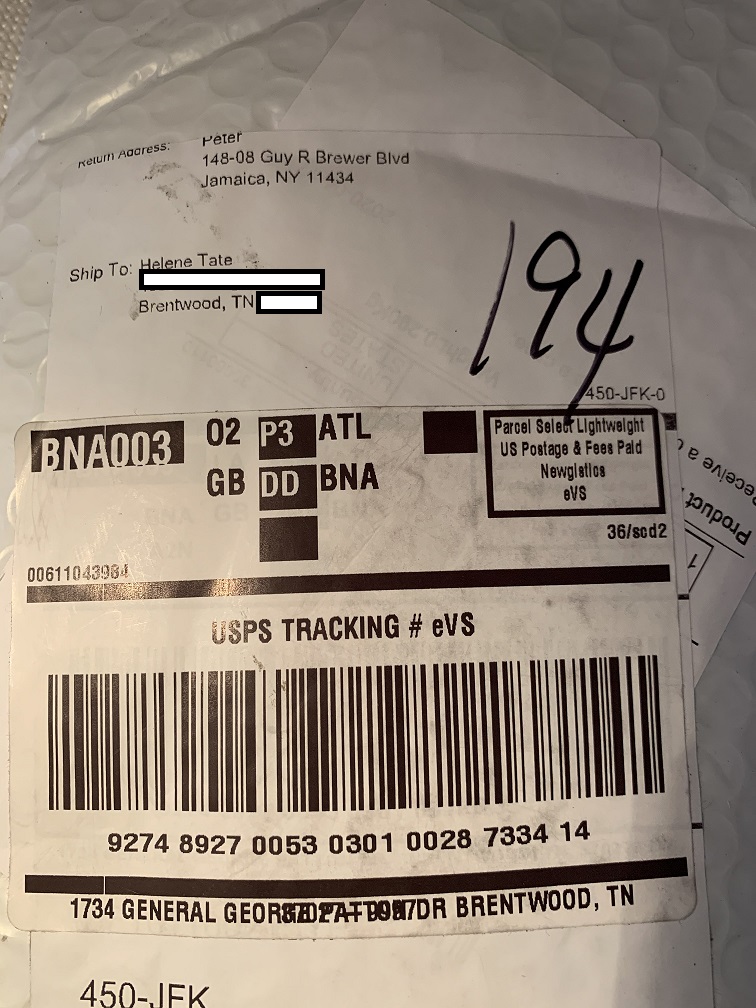 Delivery tag