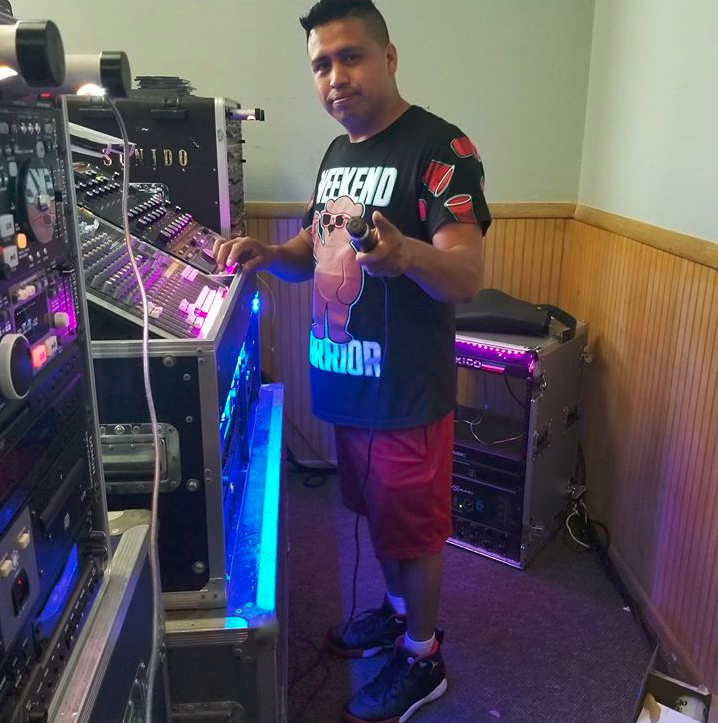 Pablo Galeana and his expensive DJ equipment