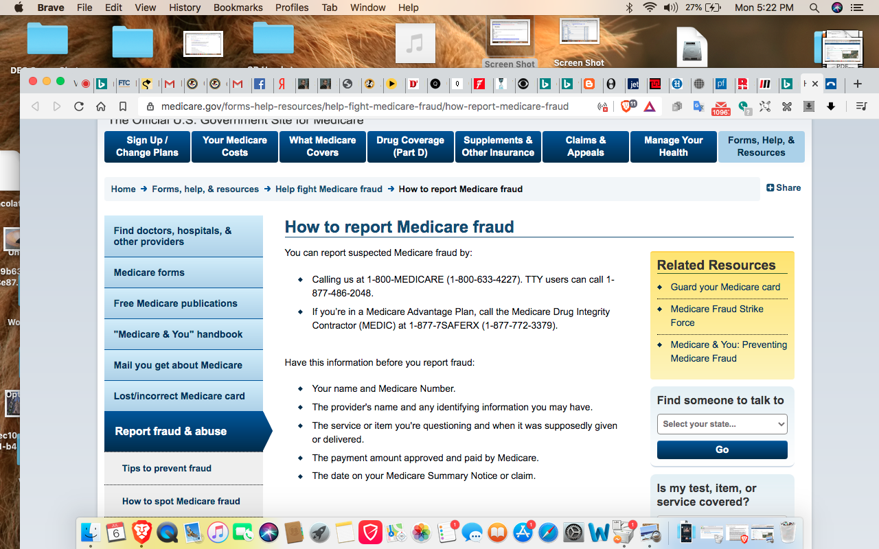 Medicare.gov Fraud Info