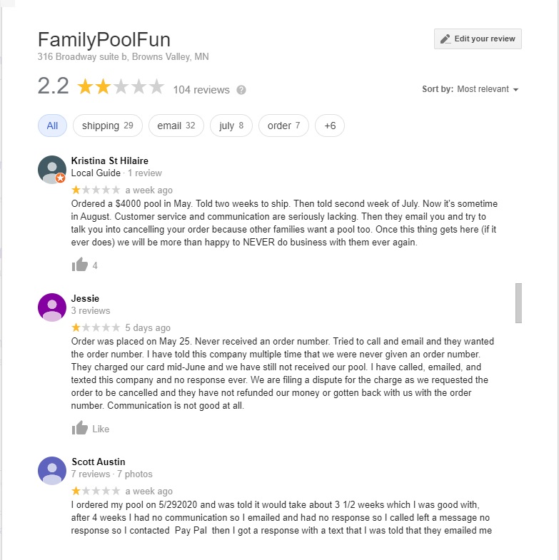 Family Pool Fun reviews page 3