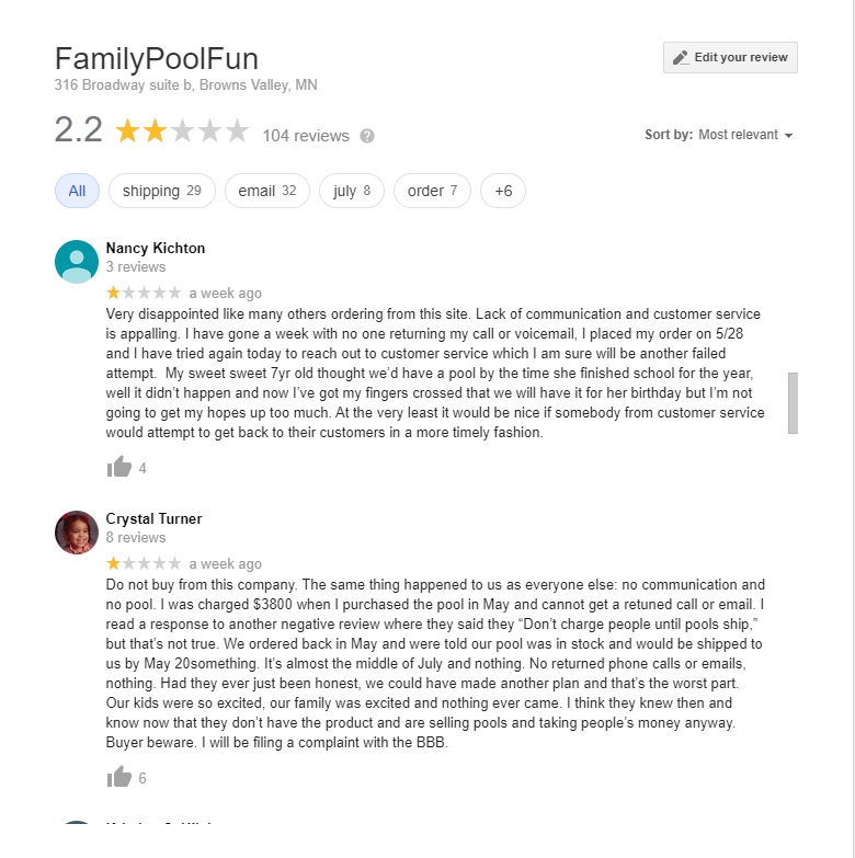 Family Pool Fun reviews 2