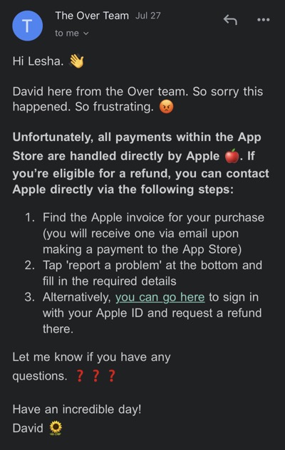 David at Over App