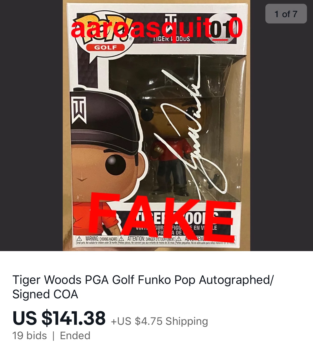 Tiger Woods forgery