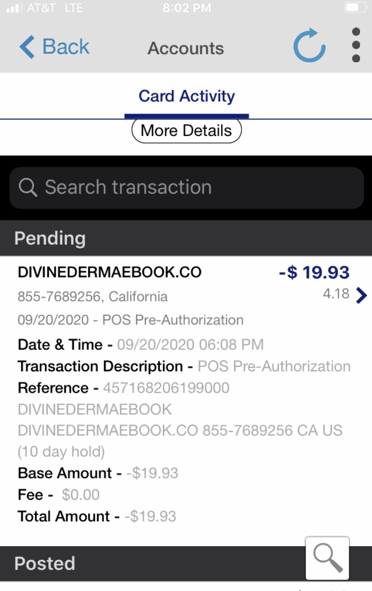 proof of transaction of funds