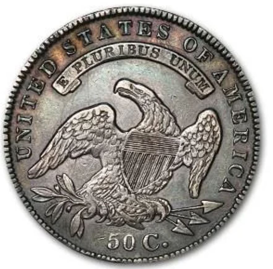 back of coin pictured in the auction