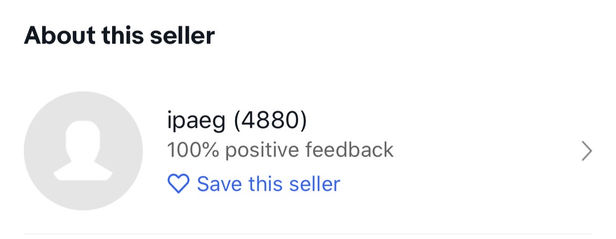 eBay seller