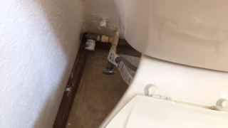 Leaking and poorly done plumbing.