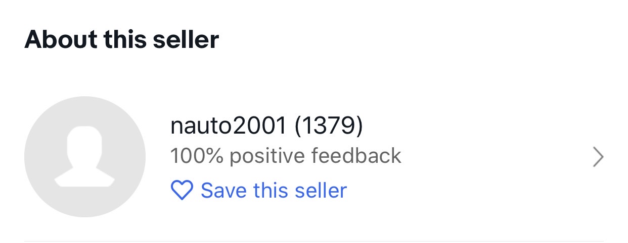 eBay seller