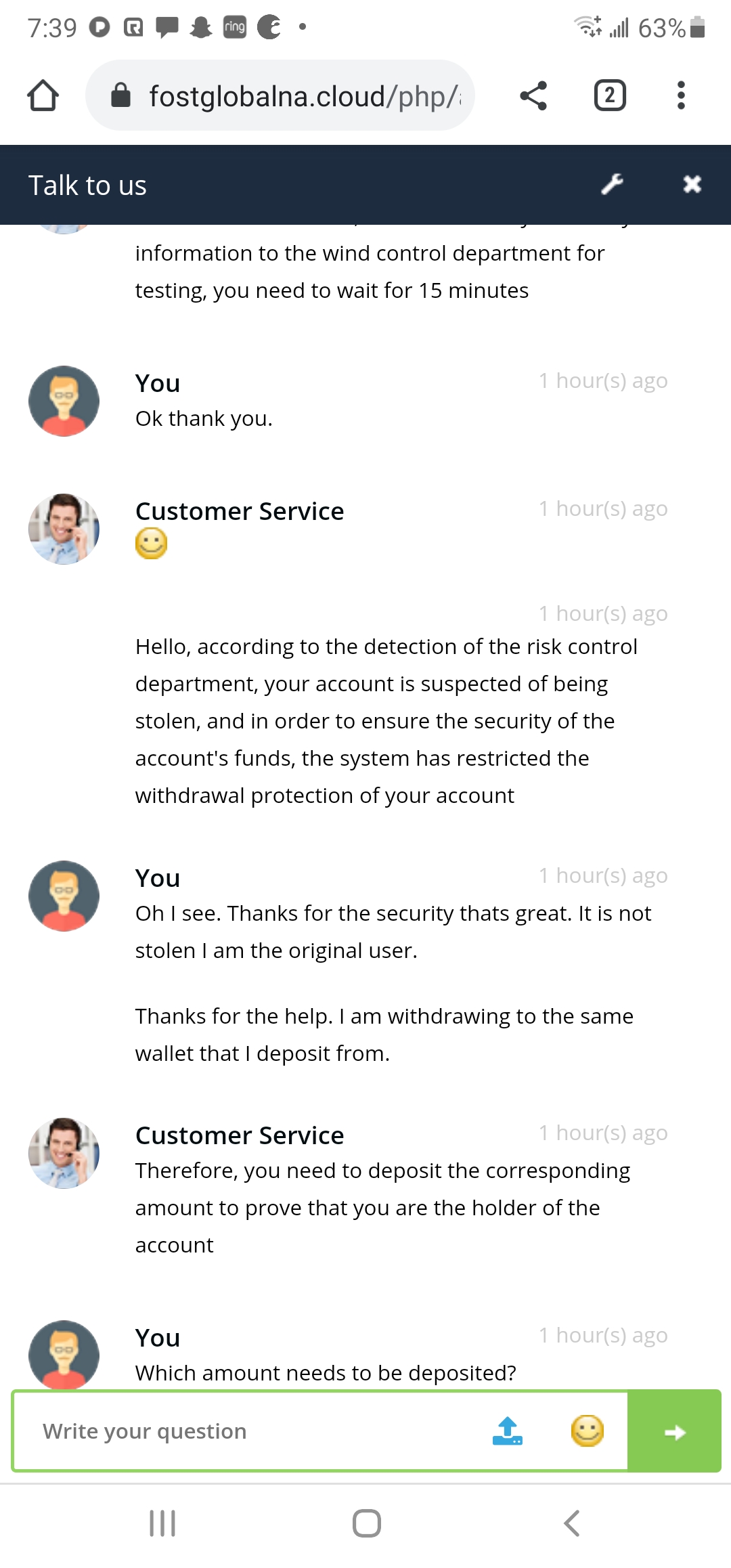 Dialogue customer service 2