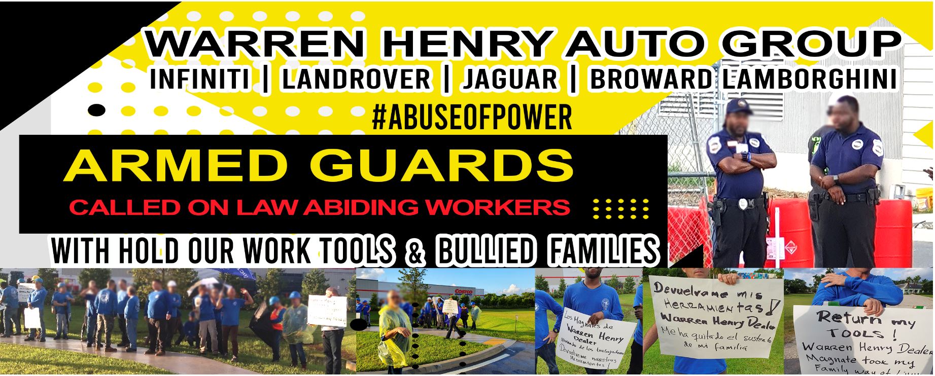 Warren Henry Auto  Calls Armed Guards on Worker