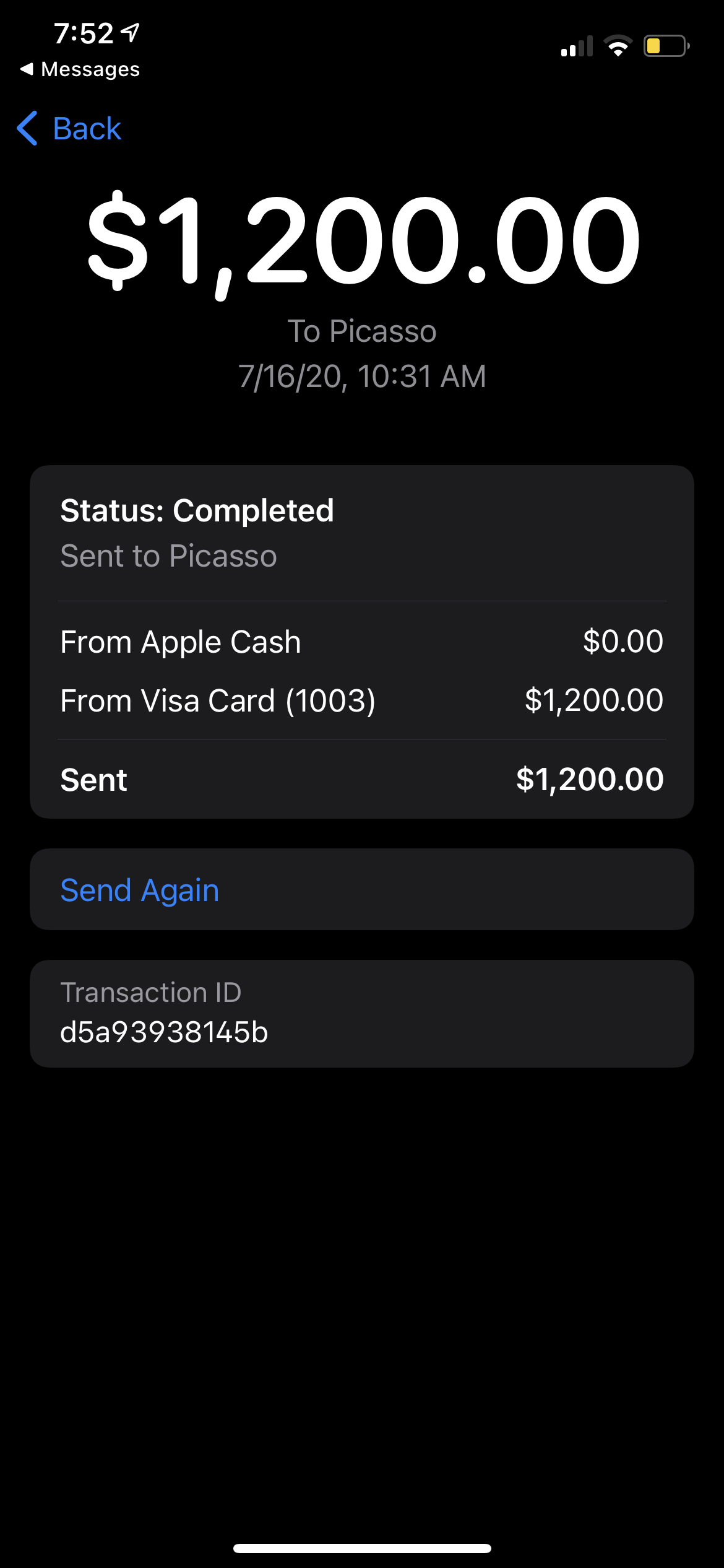 Proof Of Payment