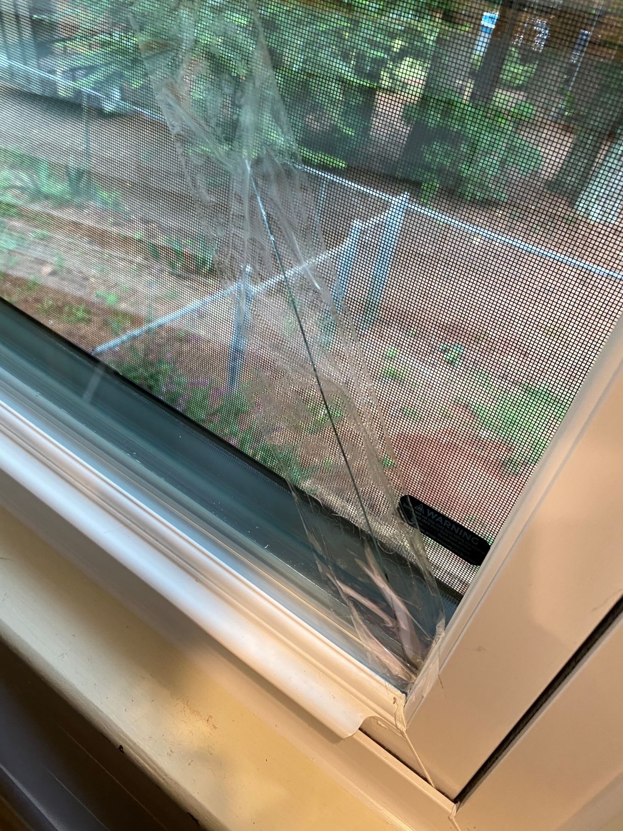 cracked window installed on original install