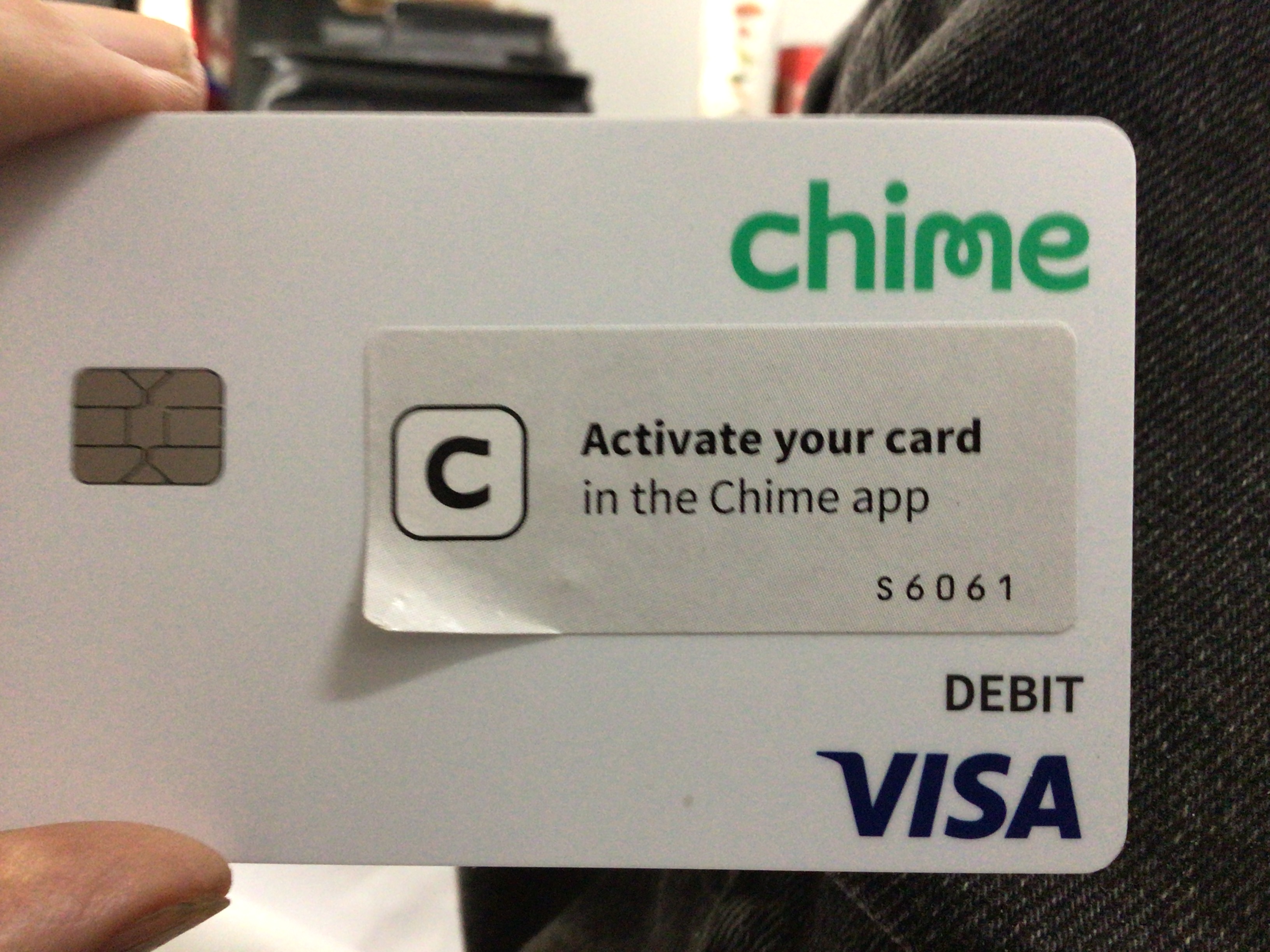 Chime Bank Visa Debit Card
