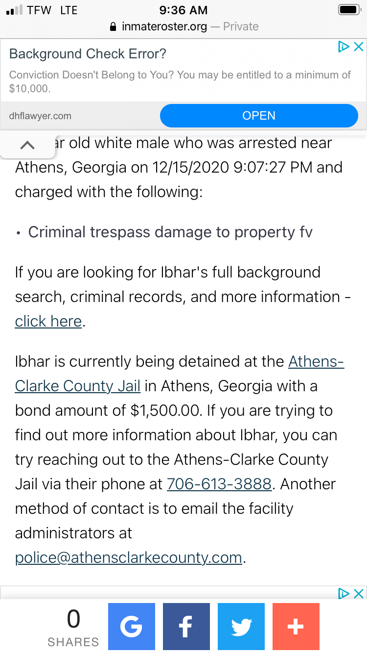 Ibhar Al Mheid arrest