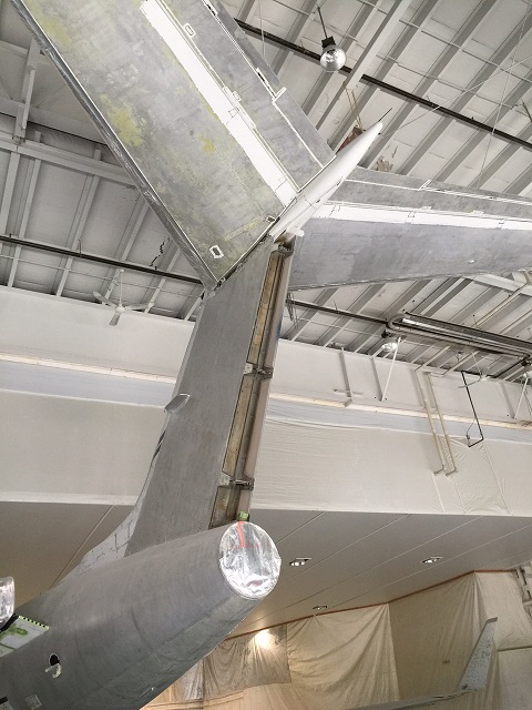 Tail Section Rudder Removed