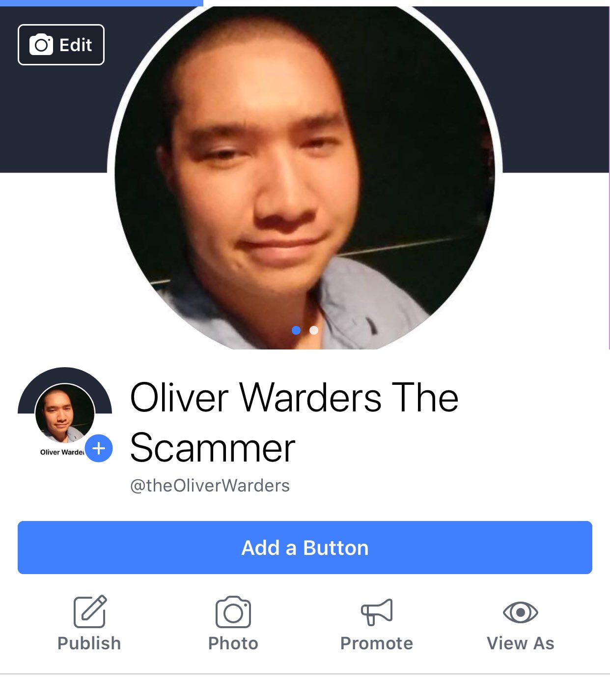 OLIVER WARDERS THE SCAMMER