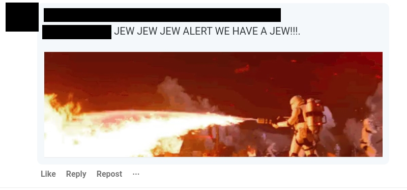 Posing anti semitism post